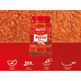 Mutti sundried tomato parmesan red pesto 180g, imported from the UK