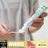 Green People Children's Spearmint & Aloe Vera Fluoride Free Toothpaste 50ml, imported from the UK