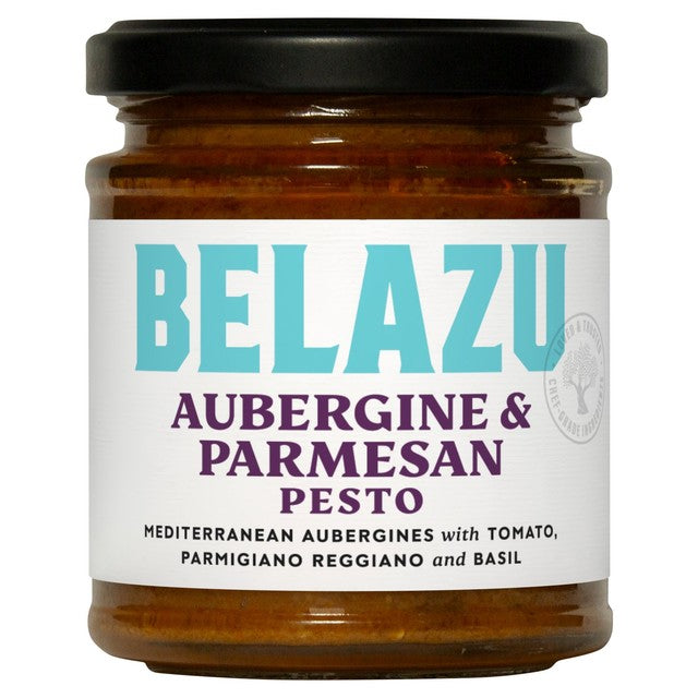 Belazu aubergine and parmesan pesto sauce 165g - British product
