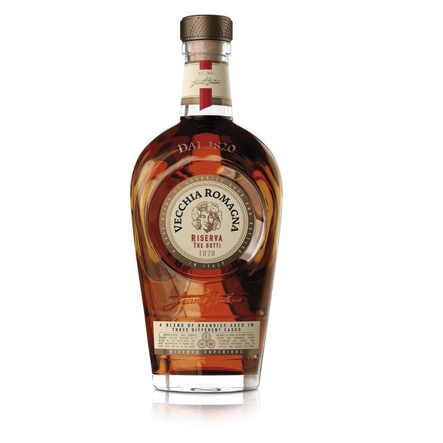 Vecchia Romagna brandy Riserva Tre Botti 1820 70cl (British brand)