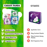 The Cheeky Panda bamboo period pads light 240mm 15 pack (British brand)