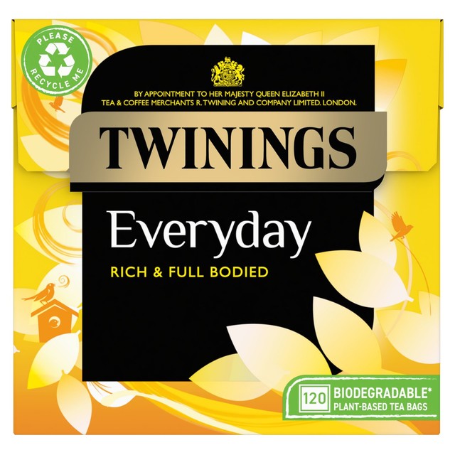 Twinings Everyday black tea bags 120 count (British brand)