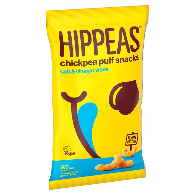 Hippeas salt & vinegar chickpea puffs 78g - British product