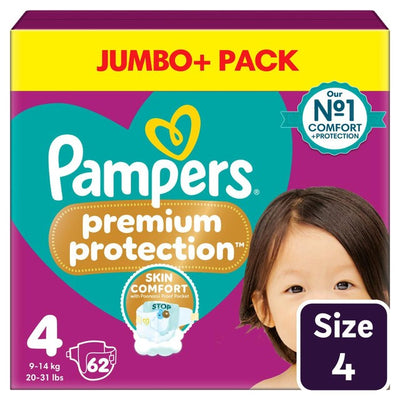 M&S Pampers Premium Protection Nappies Size 4 (9-14kg) Jumbo+ Pack- Buy online at McGrocer