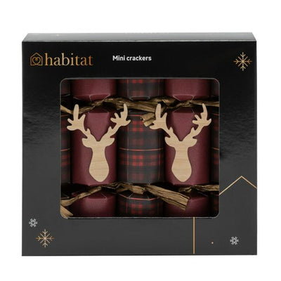 Sainsburys Sainsburys Home Mini Weihnachts-Knallbonbons mit Rentier-Tartan-Design - Online bei McGrocer kaufen