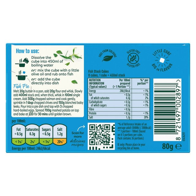 Knorr fish bouillon cubes multipack - British product