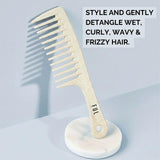 FUL wide tooth comb for curly hair - British product
