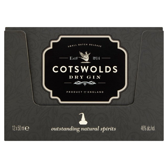 Cotswold Distillery Dry Gin 12 x 5cl miniatures - British product