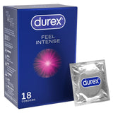 Durex Intense Ribbed & Dotted Regular Fit Condoms 18 Pack - British product