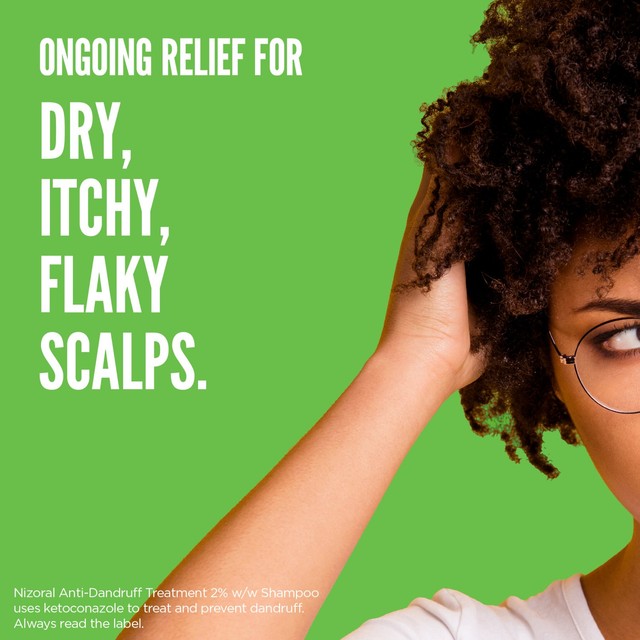 Nizoral Itchy & Sensitive Scalp Shampoo 200ml, imported from the UK