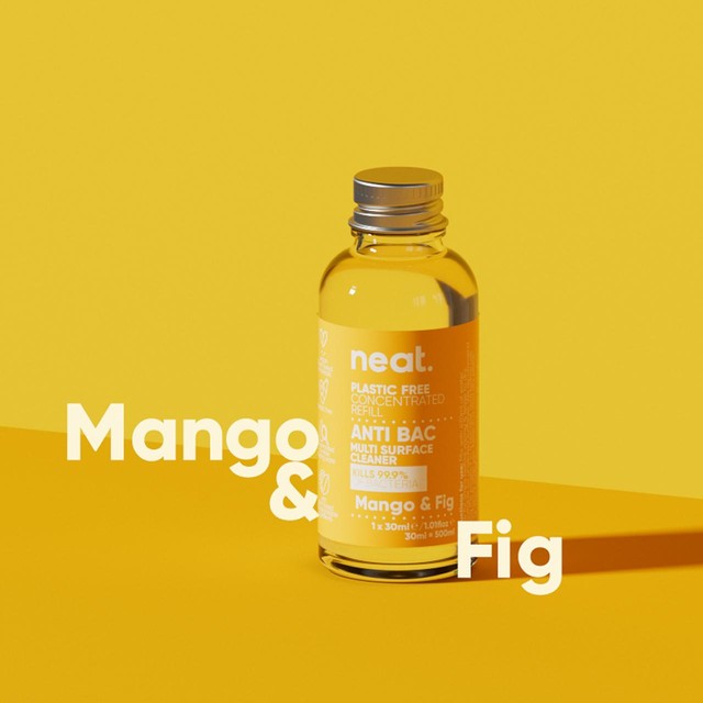 Neat Anti-Bac Multi Purpose Refill Concentrate Mango & Fig 30ml, imported from the UK