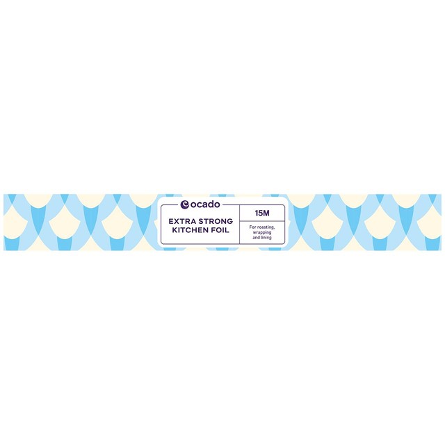 Ocado extra strong kitchen foil 15m x 300mm roll, imported from the UK