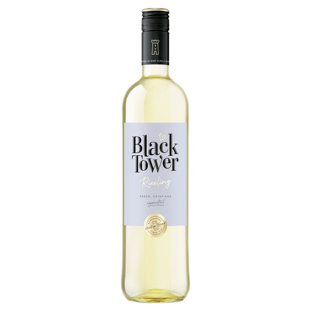Black Tower Riesling white wine 75cl - British product