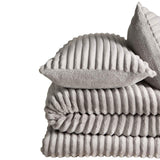 M&S cloud fleece super king bedset in grey (British brand)