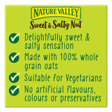 Nature Valley sweet and salty nut dark chocolate with peanuts cereal bars 4 x 30g, imported from the UK