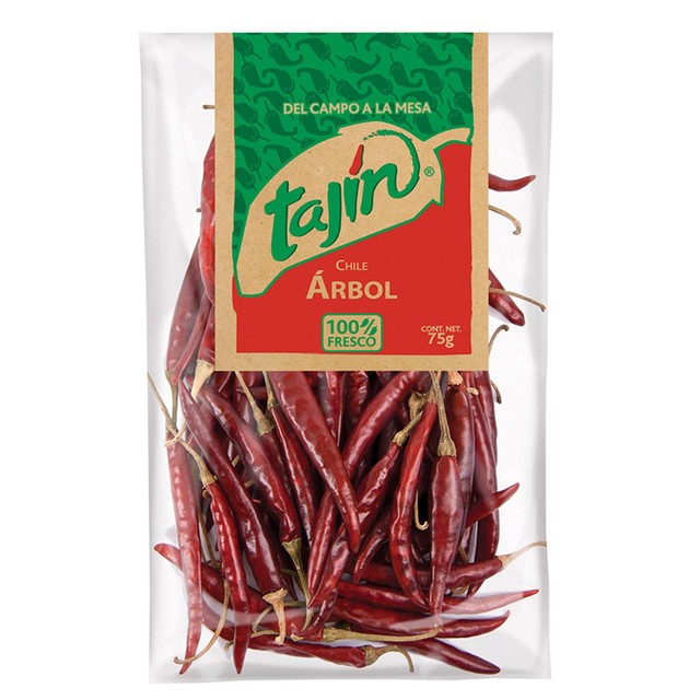 Tajin Arbol Chilli dried chillies 75g (British brand)