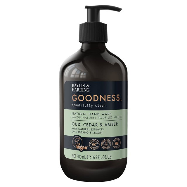 Baylis & Harding hand wash Oud, Cedar & Amber 500ml - British product
