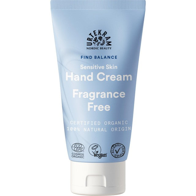 Urtekram fragrance free hand cream 75ml (British brand)