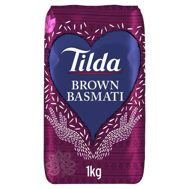 Tilda Wholegrain Basmati Rice 1kg (British brand)