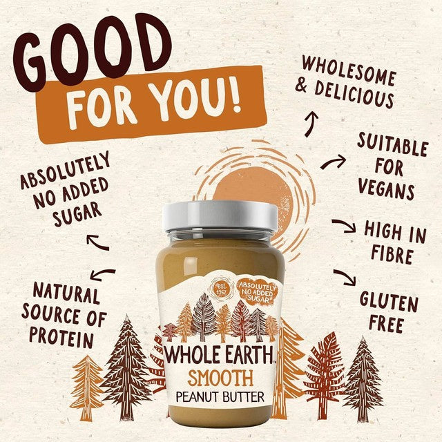 Whole Earth smooth peanut butter - British product