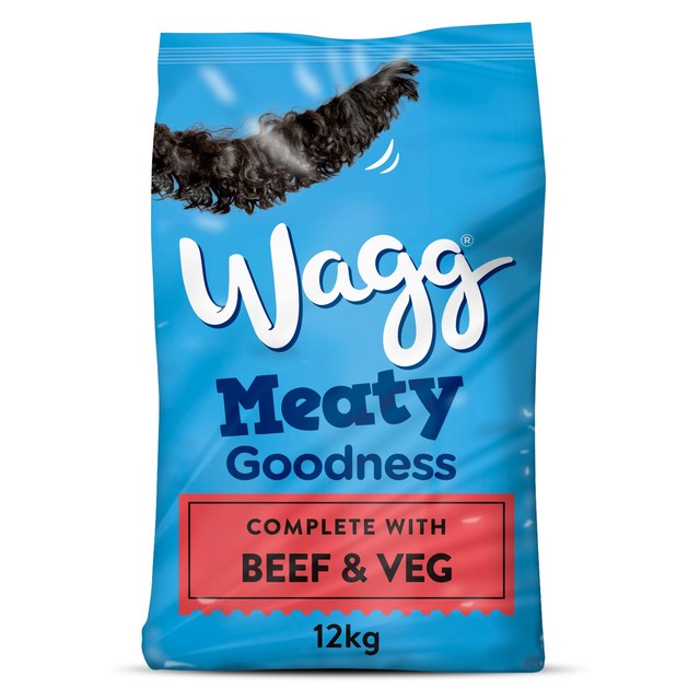 Wagg dry dog food beef 12kg (British brand)