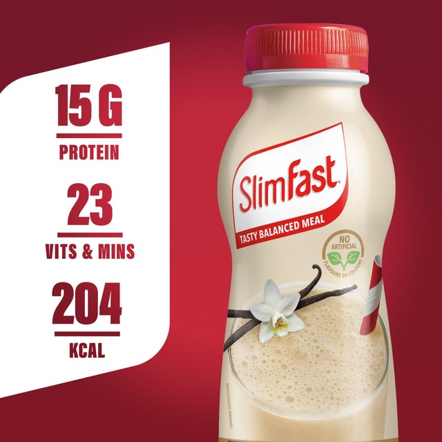 Slim-Fast vanilla milkshake 325ml (British brand)