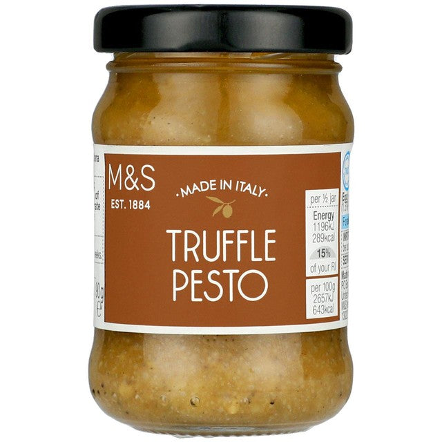 M&S truffle pesto sauce 90g, imported from the UK