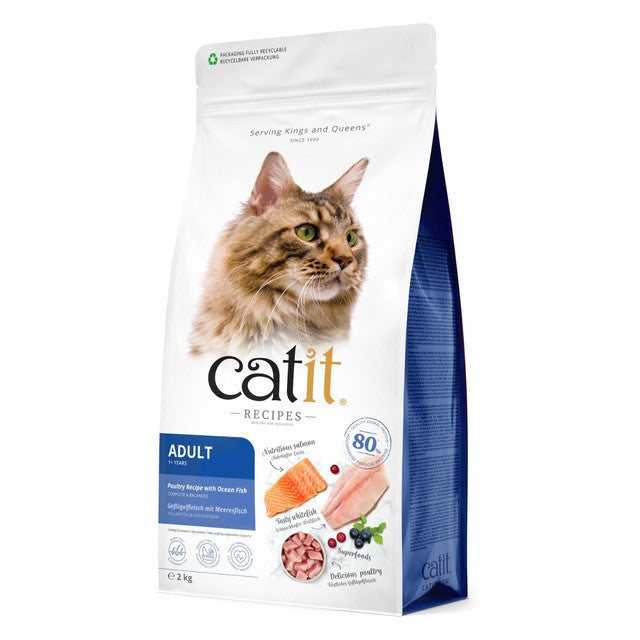 Catit Oceanfish dry cat food 2kg - British product