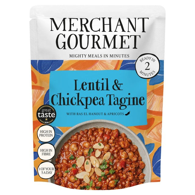 Merchant Gourmet Lentil & Chickpea Tagine 280g, imported from the UK