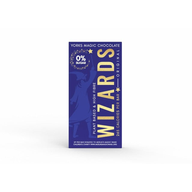 The Wizards Magic 0% Sugar Original Vanilla Chocolate Bar 55g (British brand)