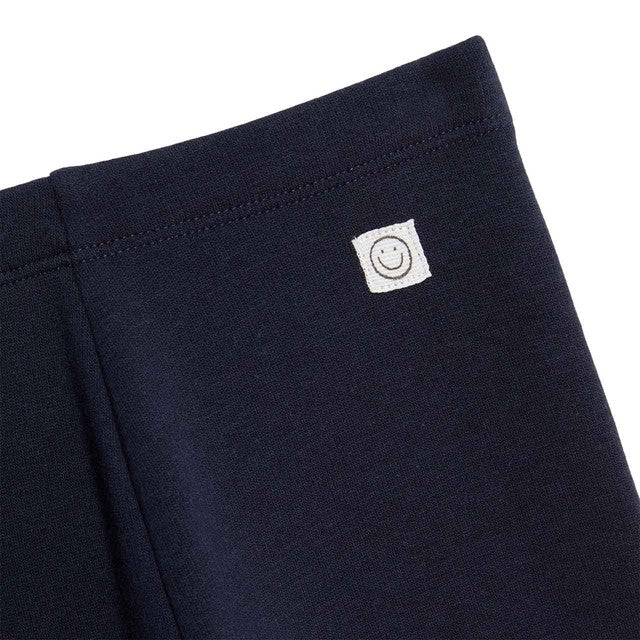 M&S fleece back baby leggings in navy for 0-3 months, imported from the UK