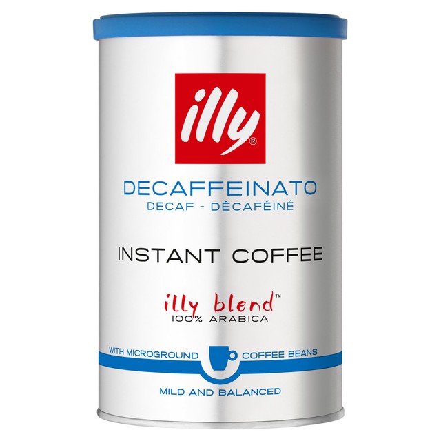illy Instant Decaffeinated Coffee 95g can, UK version
