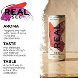 Real Sec Slow Fermented Sparkling Tea 250ml, imported from the UK
