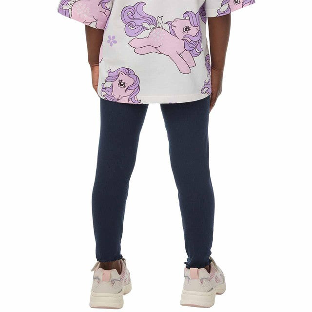 M&S cotton-rich leggings for 2-3 years in navy, imported from the UK