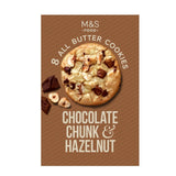 M&S All Butter Chocolate Chunk & Hazelnut Cookies 200g, imported from the UK