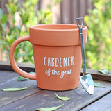 Something Different Gardener of the Year pot mug and shovel spoon 315g, UK version