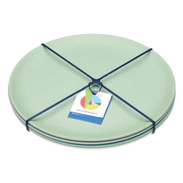 Colourworks Classics picnic side plates 23cm 4 pack - British product