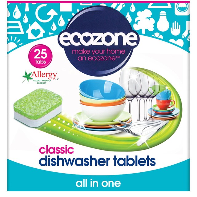 Ecozone Classic All in One dishwasher tablets 25 tablets - British product