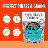 Merchant Gourmet Ready to Eat Puy Lentils 250g, imported from the UK