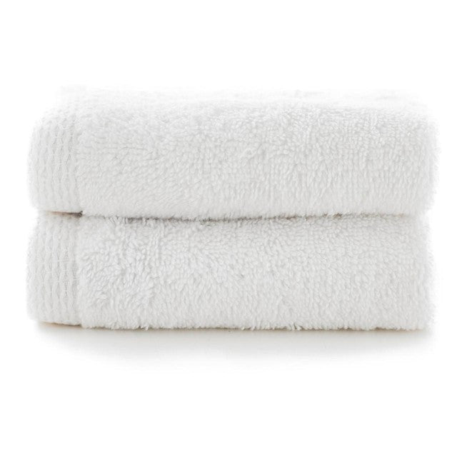 The Lyndon Company Face Cloths White 30cm x 30cm (British brand)