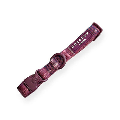 M&S Cocopup Mulberry Plaid Dog Collar Medium- Buy online at McGrocer