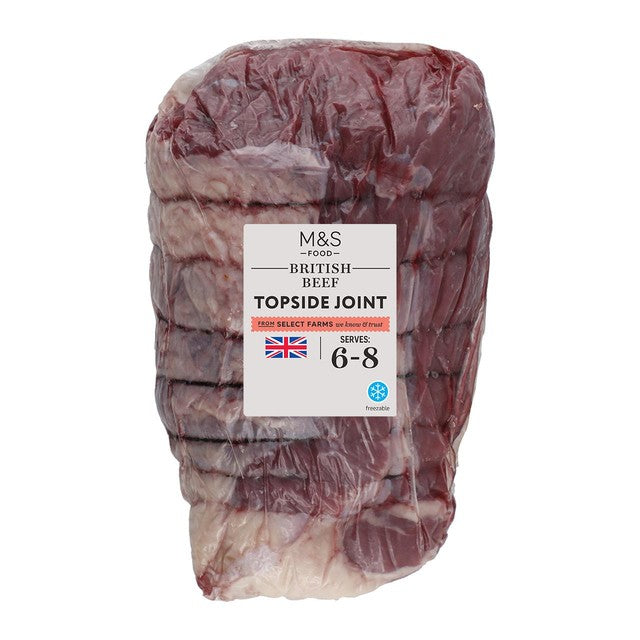 M&S topside beef joint 1.54kg, imported from the UK
