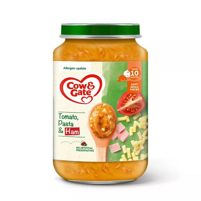 Purée Tomate Jambon et Pâtes Cow & Gate 10+ mois 200g