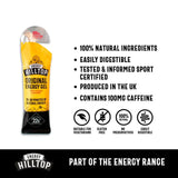 Hilltop Honey Original Energy Gel with added Caffeine 30g, UK version