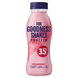 For Goodness Shakes strawberry protein shake 330ml - British product