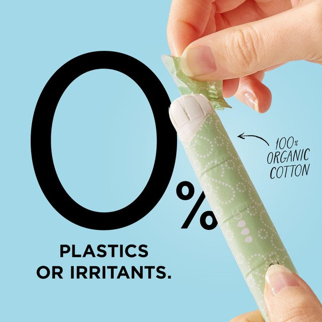 &Sisters by Mooncup organic cotton applicator tampons medium, imported from the UK