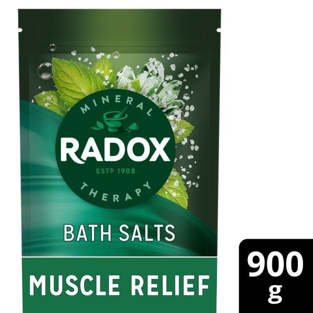 Radox Peppermint Bath Salts 900g, imported from the UK