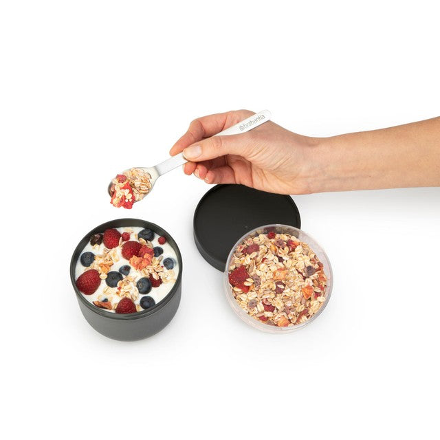 Brabantia breakfast bowl Dark Grey 0.5L - British product