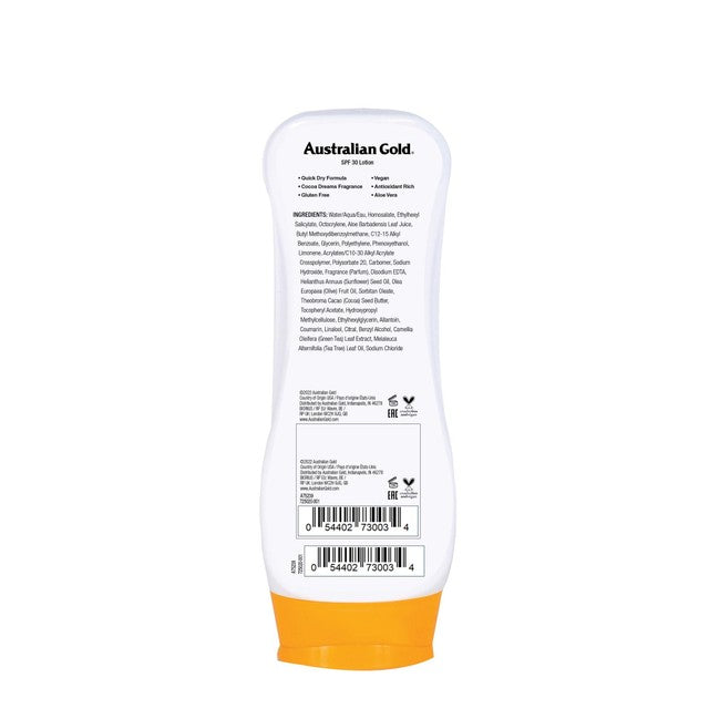 Australian Gold SPF 30 Sun Lotion 237ml - British product