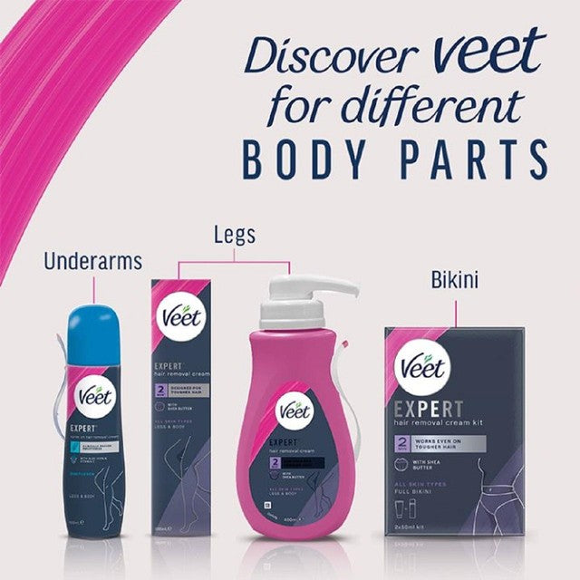 Veet hair removal cream spray sensitive 150ml (British brand)